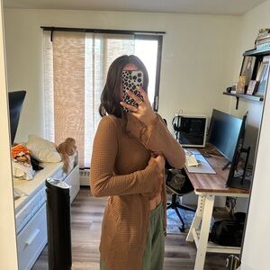 Sweater half cardigan